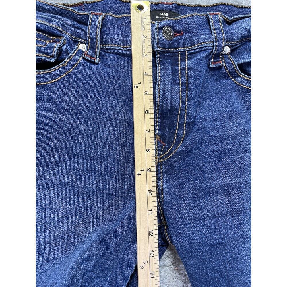 True Religion Men's Geno Relaxed Slim Jeans 38x33 Dark Medium Wash Flap Pocket - Picture 6 of 10